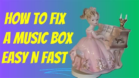 electric music box repair|how to fix a music box that is overwound.